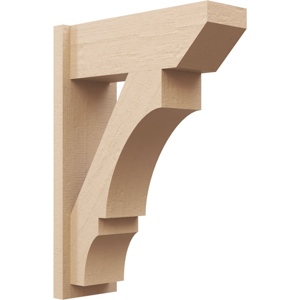 Ekena Millwork 7 1/2-in W x 20-in D x 28-in H Balboa Slat Rough Cedar Woodgrain TimberThane Outlooker, Primed Tan OUTUR075X20X28BOA24RCPR - main